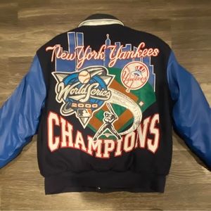Vtg New York Yankees Jeff Hamilton Jacket JH Design Subway Series 2000 L NWOT